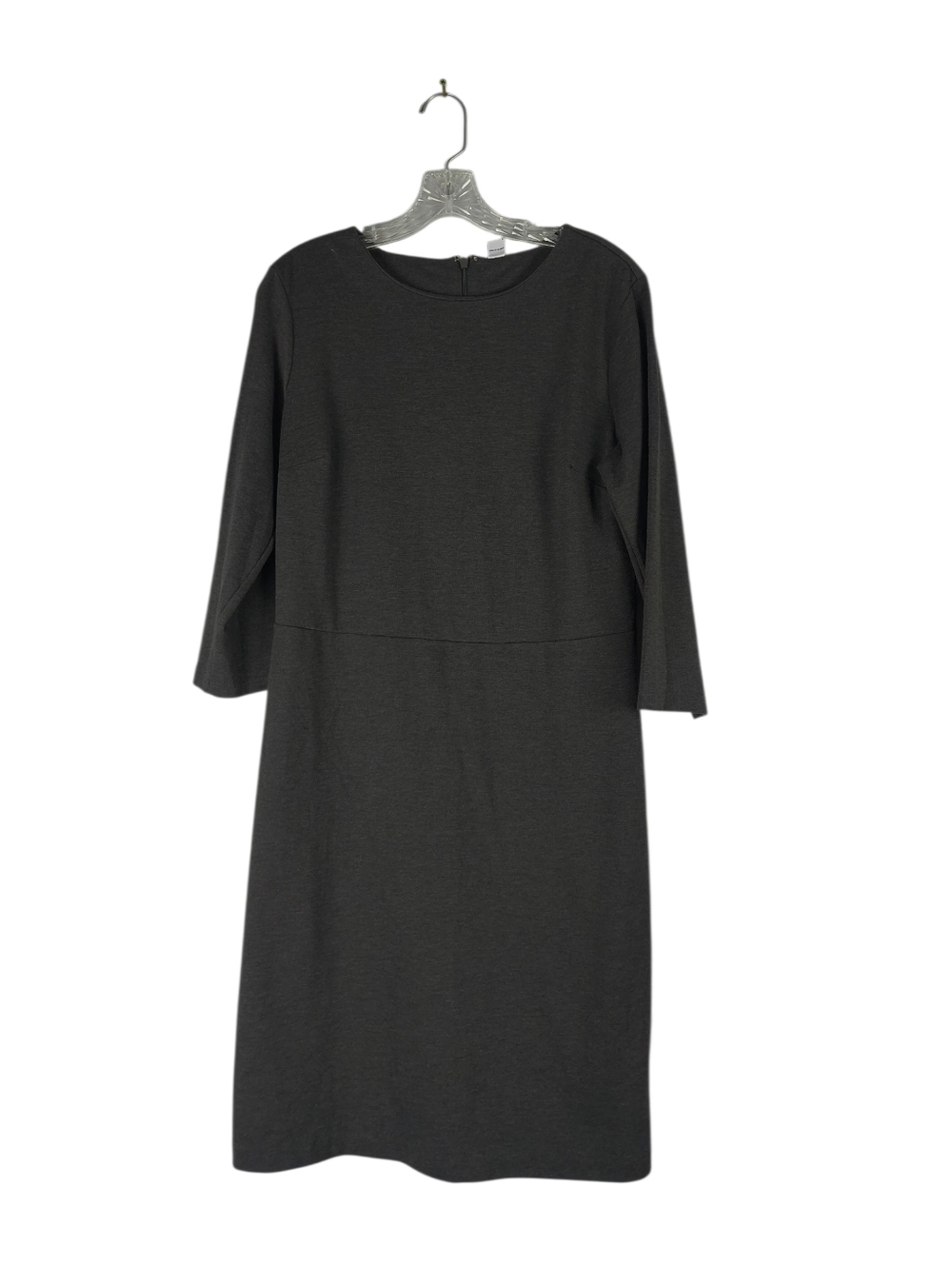 Old Navy Sheath Dress Women's L Tall Heather Gray Long Sleeve Business Casual